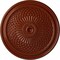 Ekena Millwork Trinity Ceiling Medallion (Fits Canopies up to 3"), Hand-Painted Firebrick, 22"OD x 1 3/4"P CM22TNFIF - alternate 1
